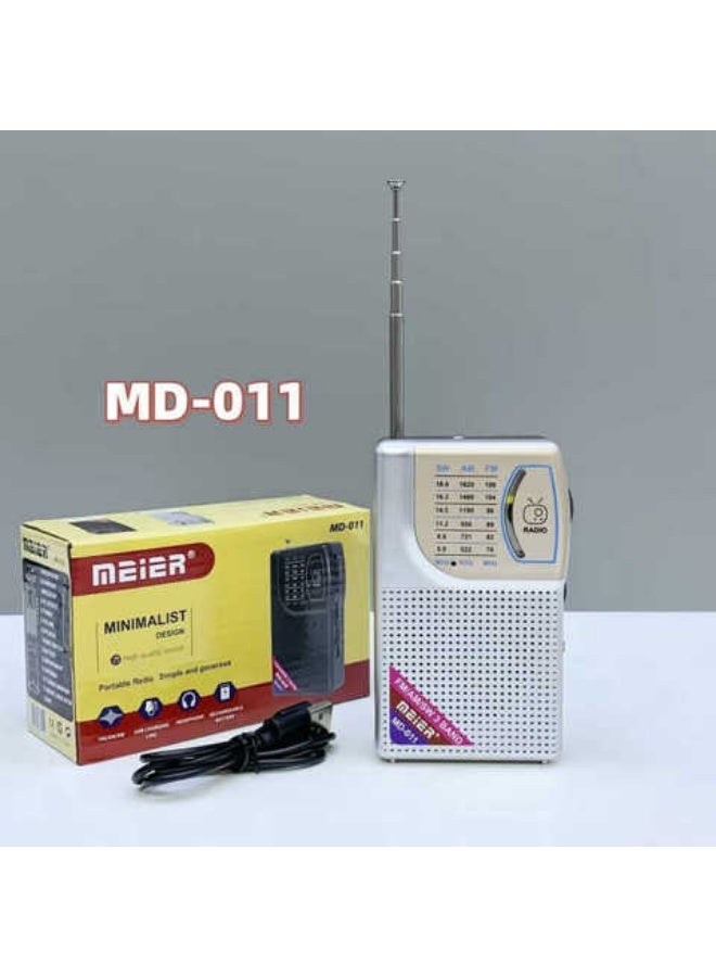 ماير راديو ماير ميني متعدد الموجات كلاسيكي قابل لإعادة الشحن قابلة لإعادة الشحن MD-011 شاحن تايب سي - Image 5